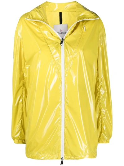 Shop Moncler Melucta Windbreaker Jacket In Yellow