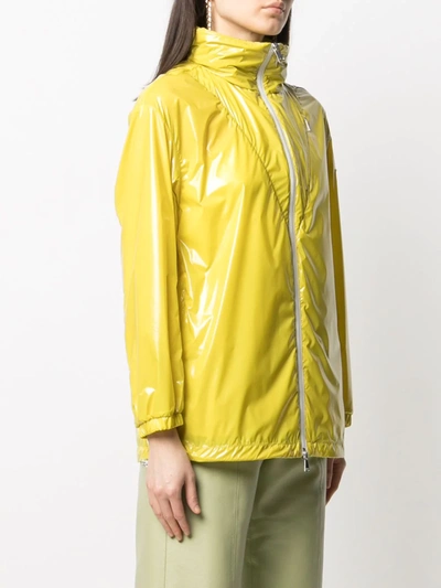 Shop Moncler Melucta Windbreaker Jacket In Yellow