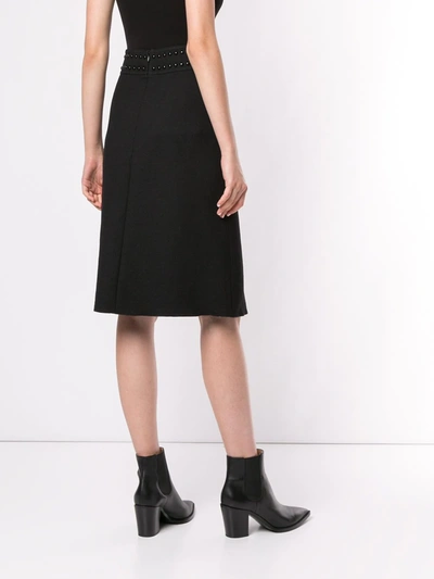 Shop Giambattista Valli Stud Embellished A-line Skirt In Black
