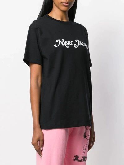 Shop Marc Jacobs The Logo T-shirt In Black