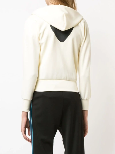 Comme Des Garçons Play Heart Logo-patch Track Jacket In Yellow