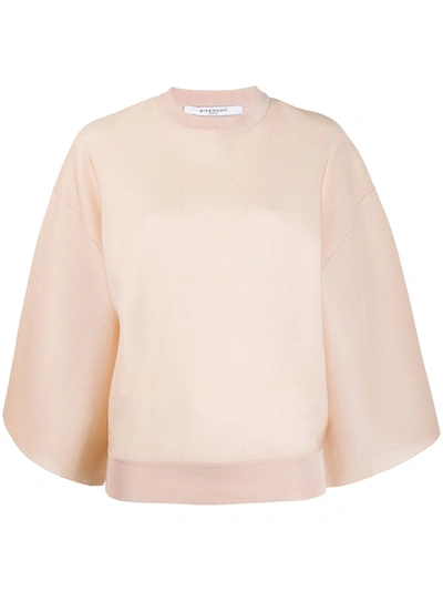 Shop Givenchy Wide Sleeve Jumper In Neutrals