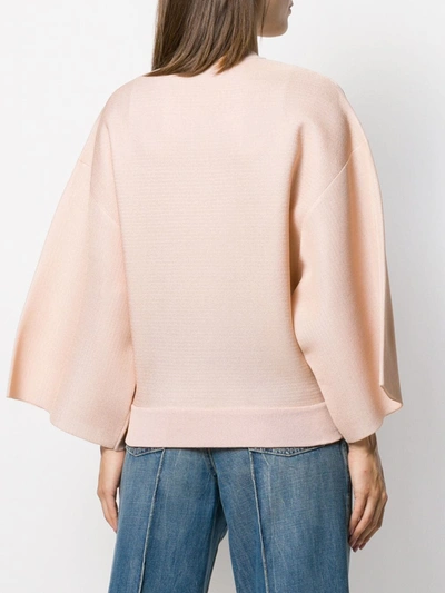 Shop Givenchy Wide Sleeve Jumper In Neutrals