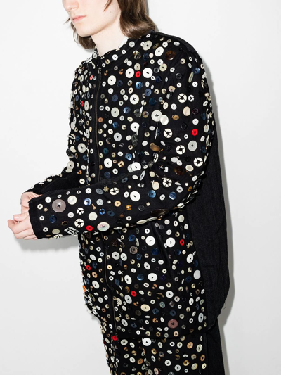 By Walid Albert Button-embellished Jacket In Black