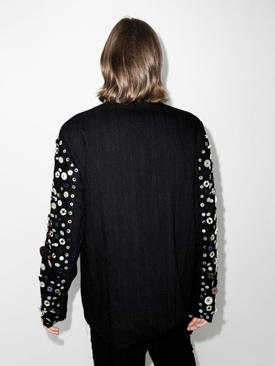 By Walid Albert Button-embellished Jacket In Black