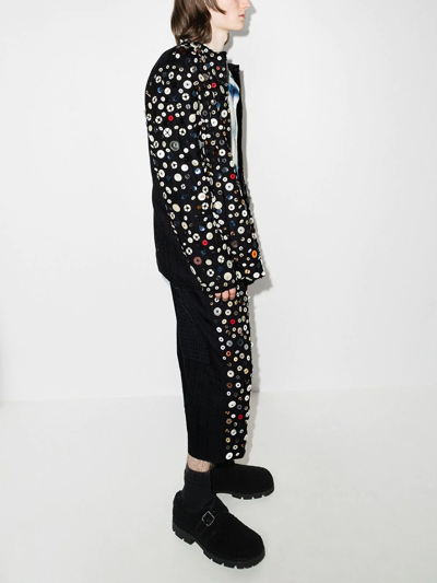By Walid Albert Button-embellished Jacket In Black