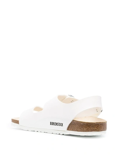 Shop Birkenstock Milano Buckled Sandals In White
