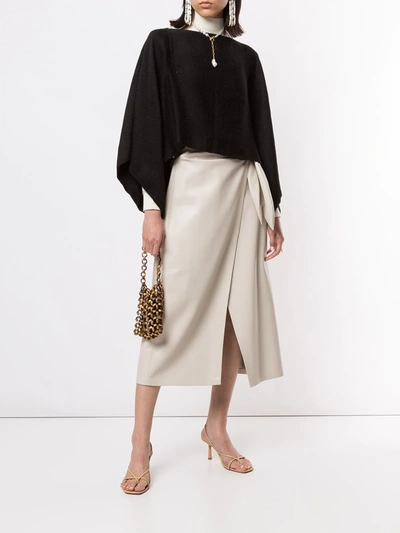 Voz Solid Crop Jumper In Black