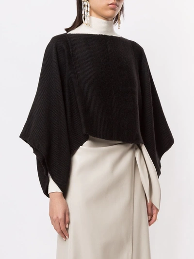 Voz Solid Crop Jumper In Black
