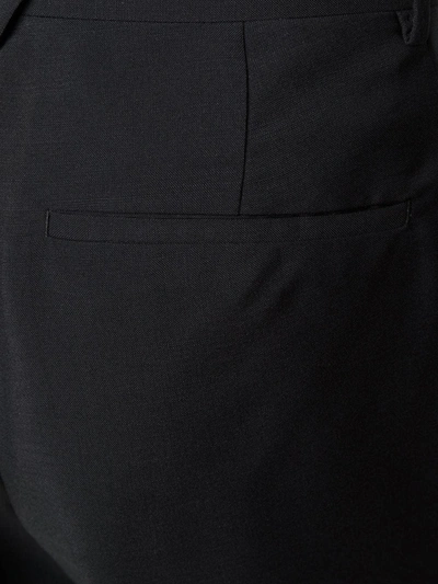 Shop Bottega Veneta Tailored Wool Suit Trousers In Black