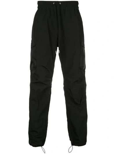 Shop John Elliott Cargo Pocket Track Pants In Black