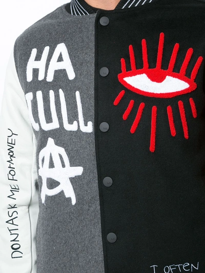 Haculla Stripe And Print Detail Jacket In Multicolour