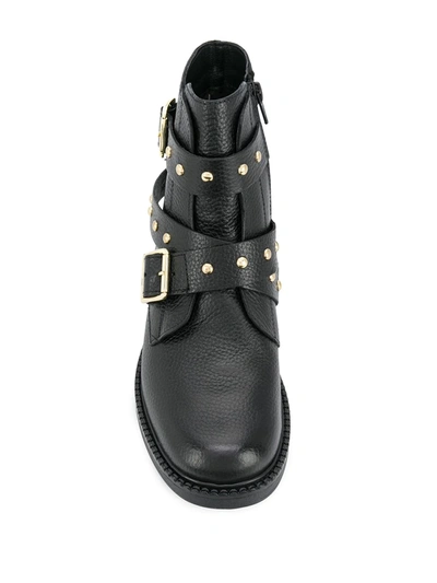 Shop Kurt Geiger Stinger Studded Boots In Black