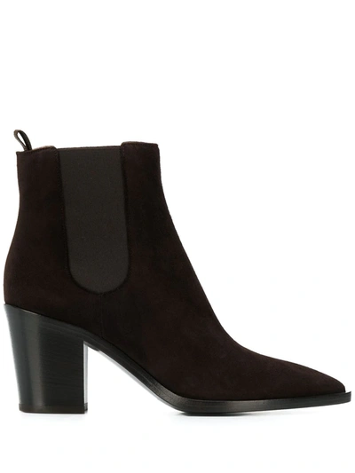 Shop Gianvito Rossi Ankle Boots In Brown