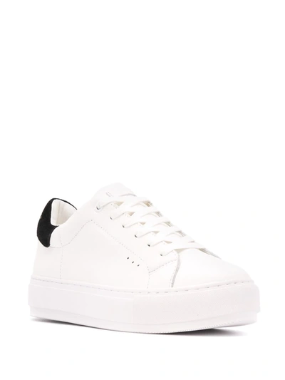 Shop Kurt Geiger Laney Flat Sneakers In White