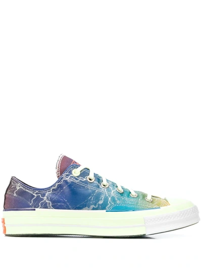 Shop Converse X Pigalle Chuck 70 Low Top Sneakers In Green