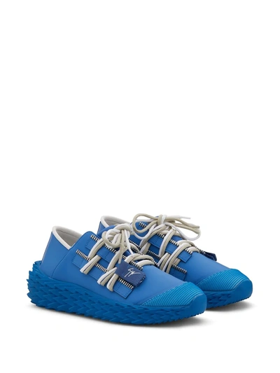 Shop Giuseppe Zanotti Urchin Chunky-sole Sneakers In Blue