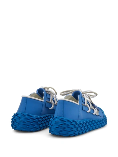 Shop Giuseppe Zanotti Urchin Chunky-sole Sneakers In Blue
