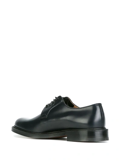 Church's Black Leather Lace Up Shoes In Black