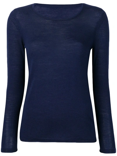Shop Sottomettimi Slim-fit Pullover In Blue