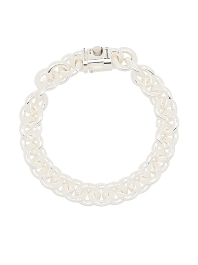 Le Gramme Sterling Silver Le 65g Entrelacs Polished Bracelet In Silver