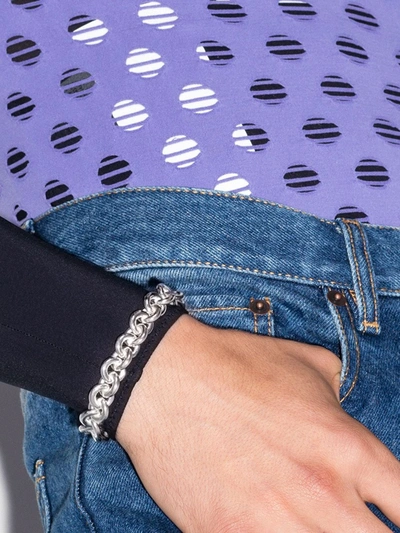 Le Gramme Sterling Silver Le 65g Entrelacs Polished Bracelet In Silver