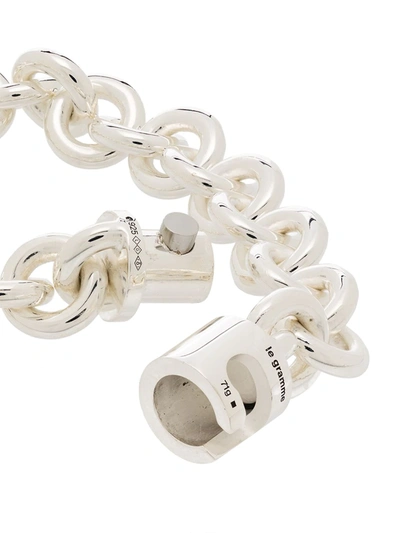 Le Gramme Sterling Silver Le 65g Entrelacs Polished Bracelet In Silver