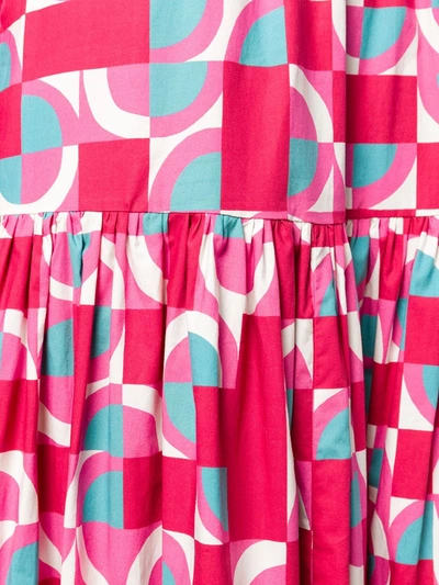 Shop La Doublej Geometric Peasant Skirt In Pink