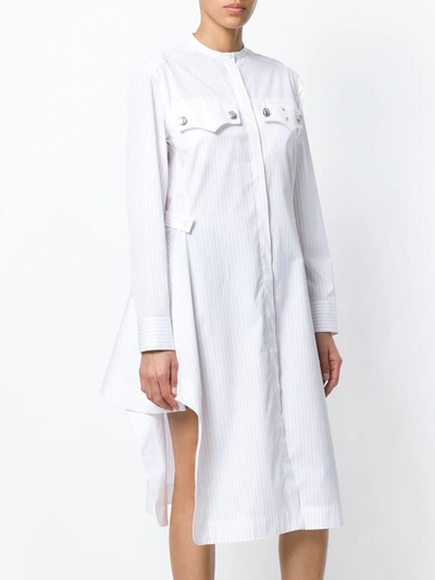 Shop Calvin Klein 205w39nyc Pinstripe Shirt Dress In White