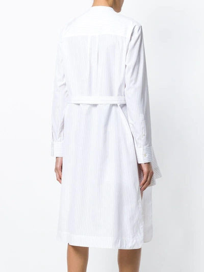 Shop Calvin Klein 205w39nyc Pinstripe Shirt Dress In White