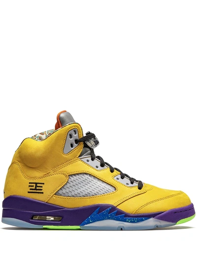 Shop Jordan Air  5 Retro "what The" Sneakers In Yellow