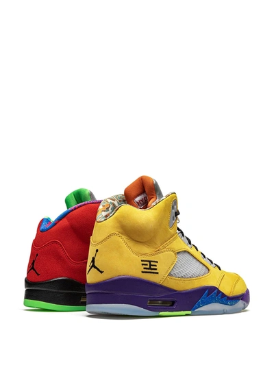Shop Jordan Air  5 Retro "what The" Sneakers In Yellow