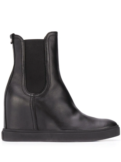 Shop Agl Attilio Giusti Leombruni Platform Ankle Boots In Black