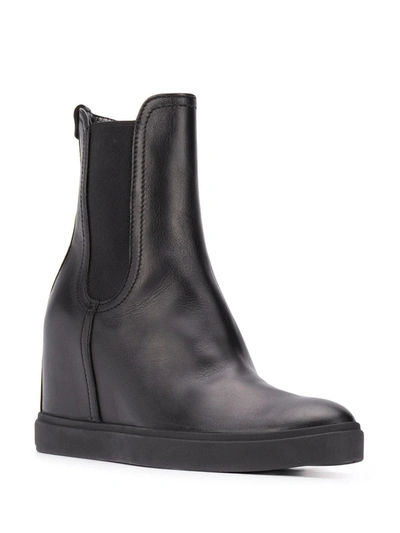 Shop Agl Attilio Giusti Leombruni Platform Ankle Boots In Black