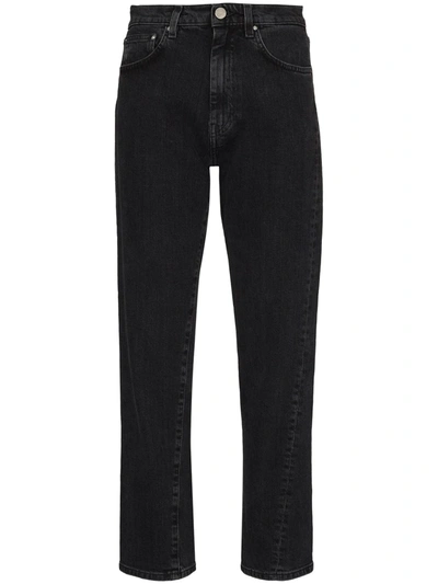 Totême Original High-rise Straight-leg Jeans In Black