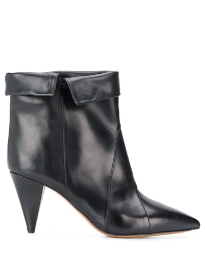 Shop Isabel Marant Larel Ankle Boots In Black