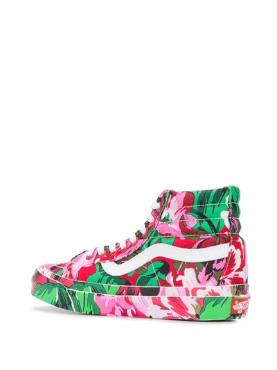 Shop Kenzo X Vans Floral Print Sk8-hi Sneakers In Pink