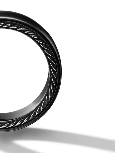 David Yurman Streamline Band Ring (6mm) In Black