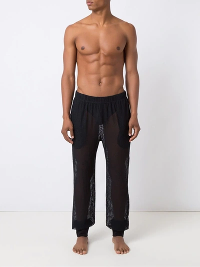 Amir Slama Mesh Trousers In Black