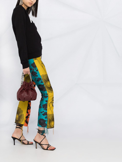 Msgm Logo Print Raglan Sweatshirt In Black