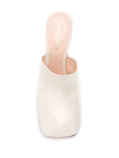 Shop Nicholas Kirkwood Alba Mules 90 In Neutrals