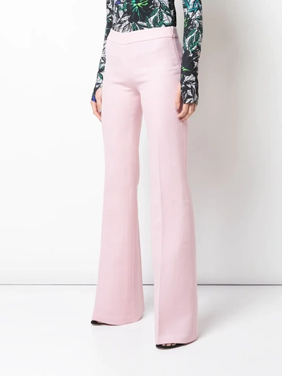 Shop Giambattista Valli Flared Style Trousers In Pink