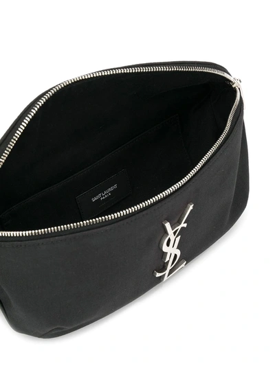 Shop Saint Laurent Ysl Belt Bag In Black