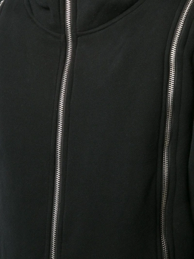 Shop Mostly Heard Rarely Seen Zippers Hoodie In Black