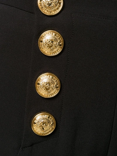 BALMAIN DECORATIVE BUTTONS CROPPED TROUSERS - 黑色