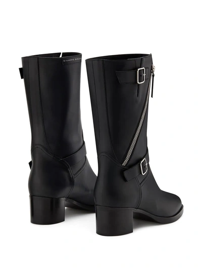 Shop Giuseppe Zanotti Esther Boots In Black