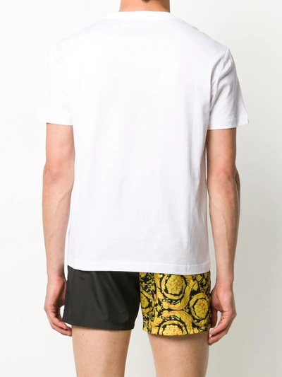 Shop Versace L'homme Logo-print T-shirt In White