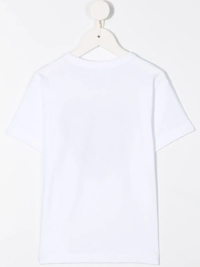 Shop Comme Des Garçons Play Heart-print Cotton T-shirt In White