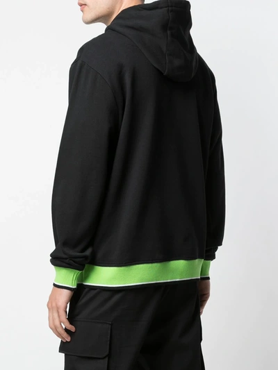 Shop Mostly Heard Rarely Seen 8-bit Mint Wave Jersey Hoodie In Black