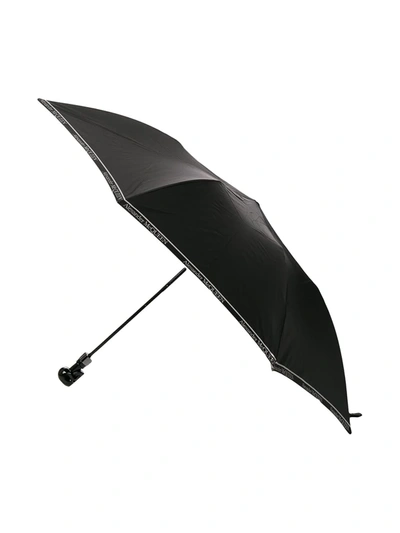 Shop Alexander Mcqueen Skull Handle Umbrella In Black